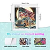 Diamond Painting-DIY Crystal Rhinestone Flag Wolf Car