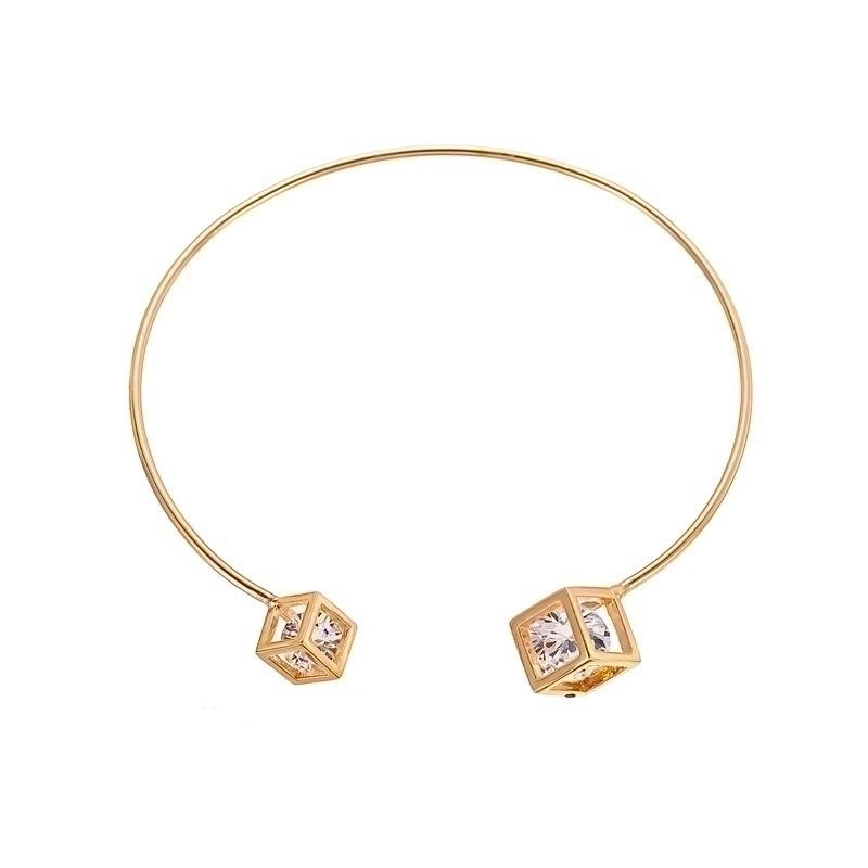 Copper Plating Geometric Artificial Gemstones Copper Bracelets