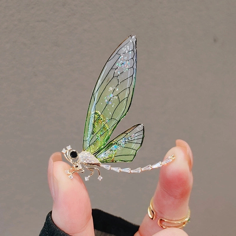 Small Brooch Simple Butterfly Brooch High-end Female Temperament Niche Design Pin New Dragonfly Brooch