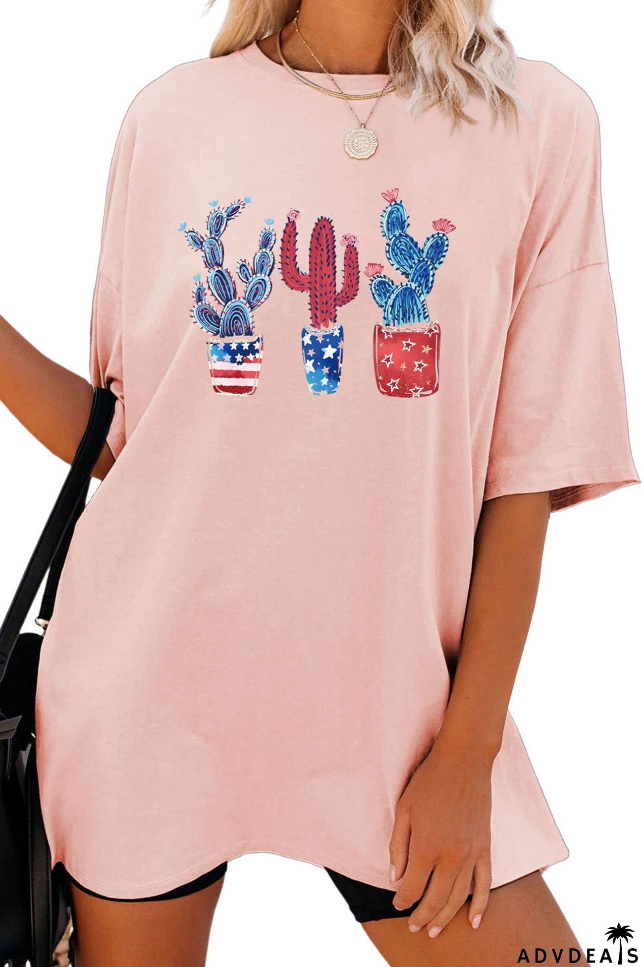 Cactus Flag Print T-shirt