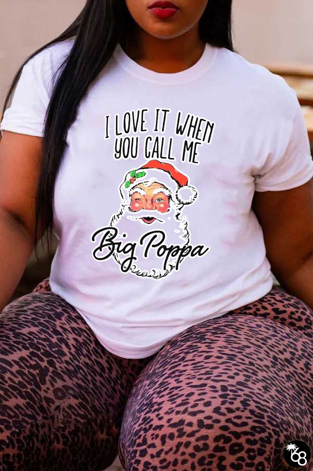 Street Daily Print Santa Claus Patchwork O Neck T-Shirts | 168DEAL