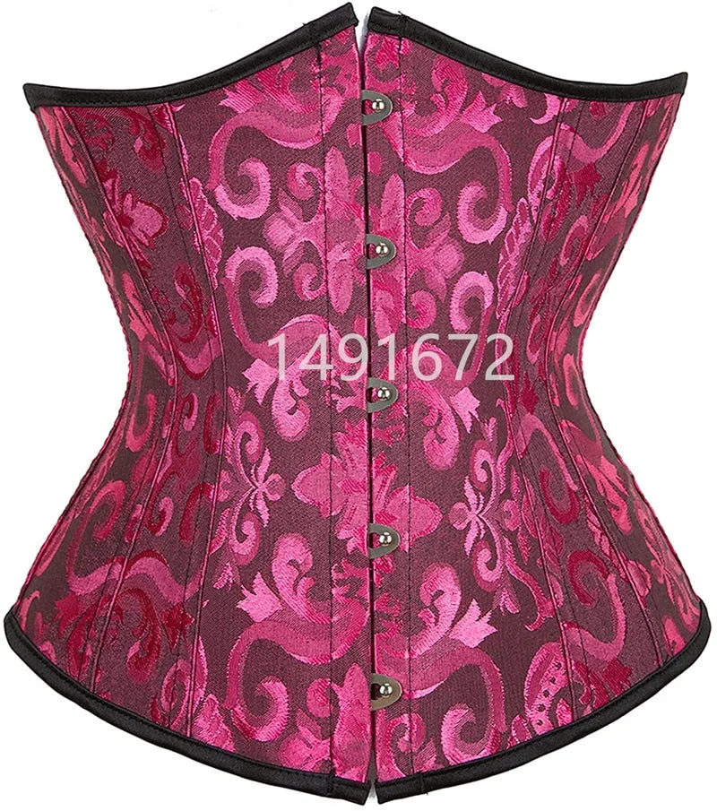 Sexy Corset Underbust Waist Cincher Corsets Gothic Corset Top Bustier Plus Size Corpete Corselet Black White Red Blue S-6XL