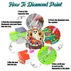8pcs Full Drill DIY Gem Art Diamond Painting Set Halloween(Pumpkin Ghost)