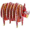 Rhino 5d DIY-Tiermuster-Diamantmaler-Untersetzer mit Halter f&uuml;r zu Hause
