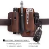 EDC Handmade Leather Multi-Function Tactical Tool Holster Wilderness Survival Storage Waist Bag