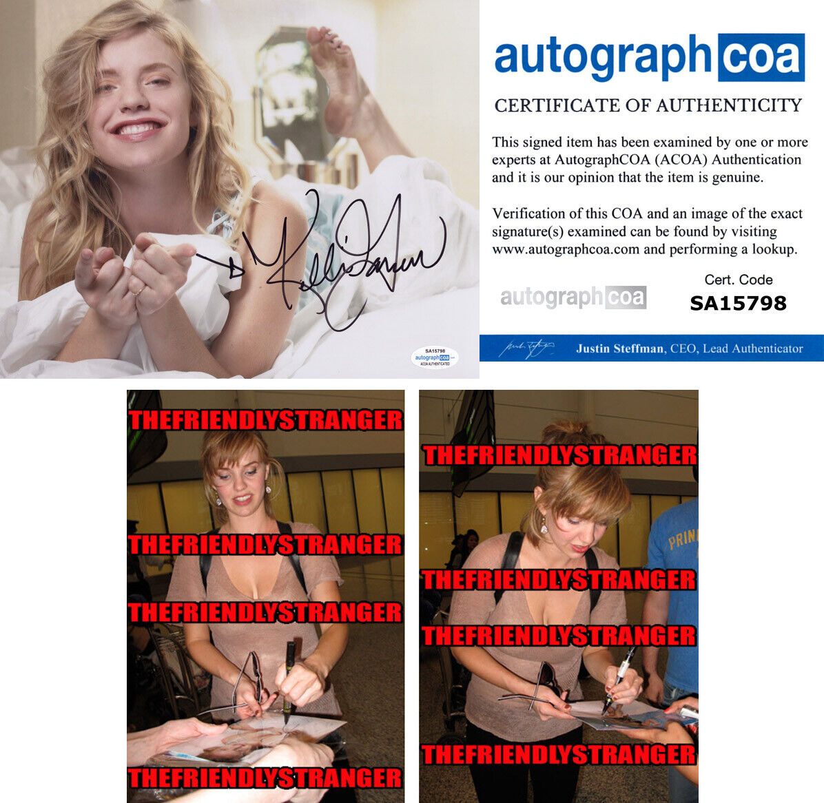 KELLI GARNER signed Autographed 8X10 Photo Poster painting d PROOF - Hot SEXY Gorgeous ACOA COA