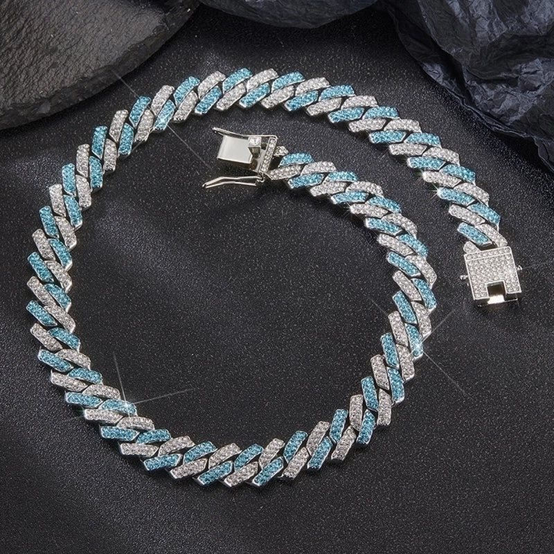 Hip-hop Necklace Alloy Inlay Rhinestones Men’s Necklace