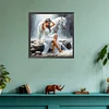 Diamond Painting-DIY Full Round Drill Girl And Horse