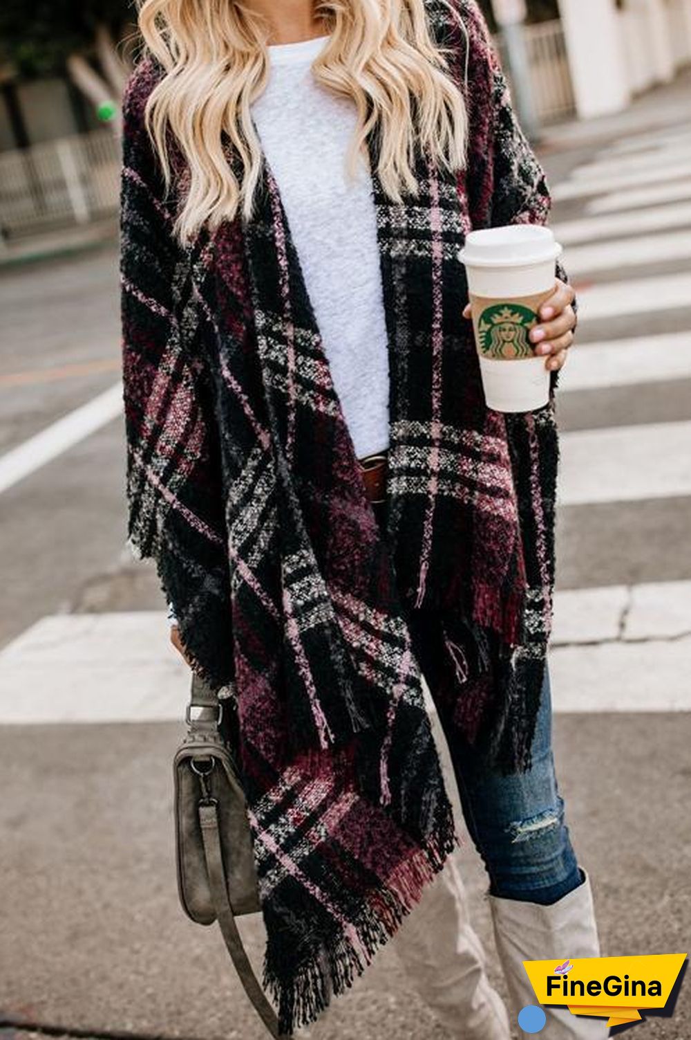 Gird Cloak Poncho Sweater Cardigan
