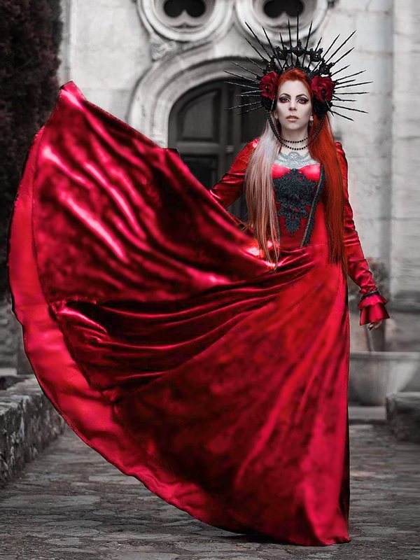 Vampire Castle Velvet Dress