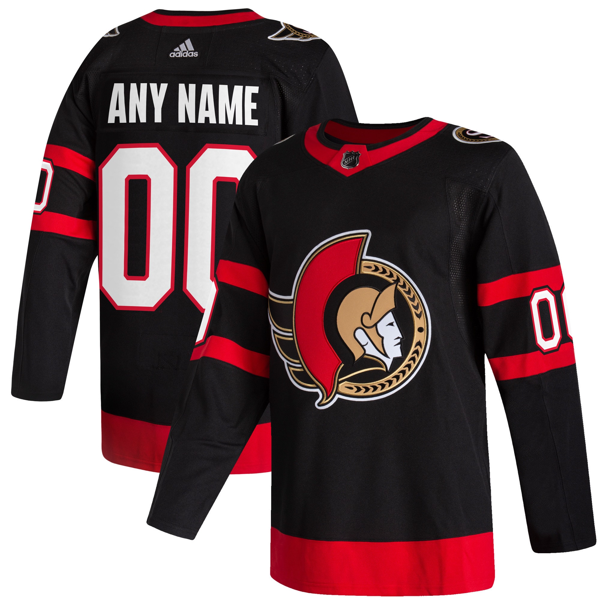 Ottawa Senators  2020/21 Home  Custom Jersey – Black mysite