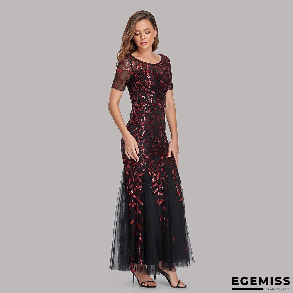 Banquet Host Evening Dress Fishtail Dress Woman Black Dresses | EGEMISS