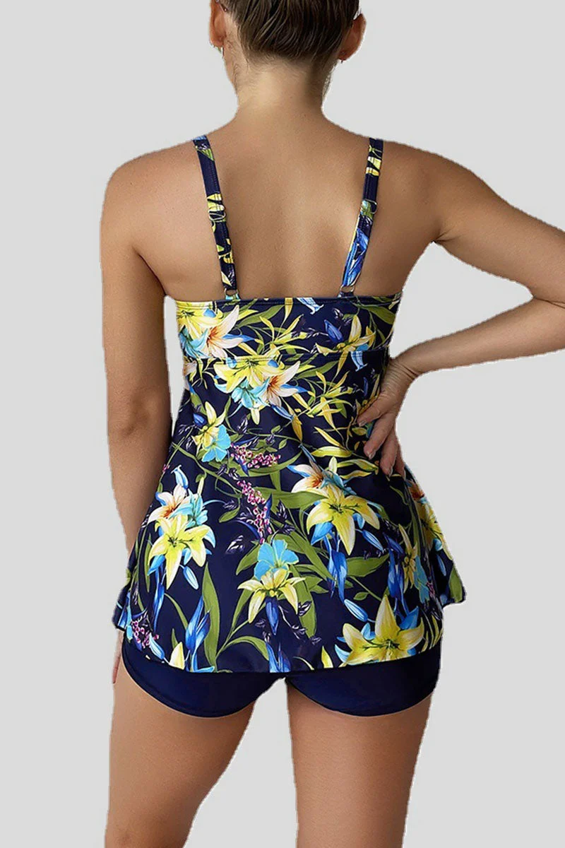Sexy Print Patchwork Swimwears