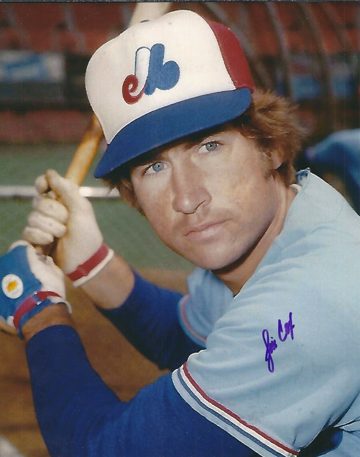 Signed 8x10 JIM COX Montreal Expos Autographed Photo Poster painting - COA