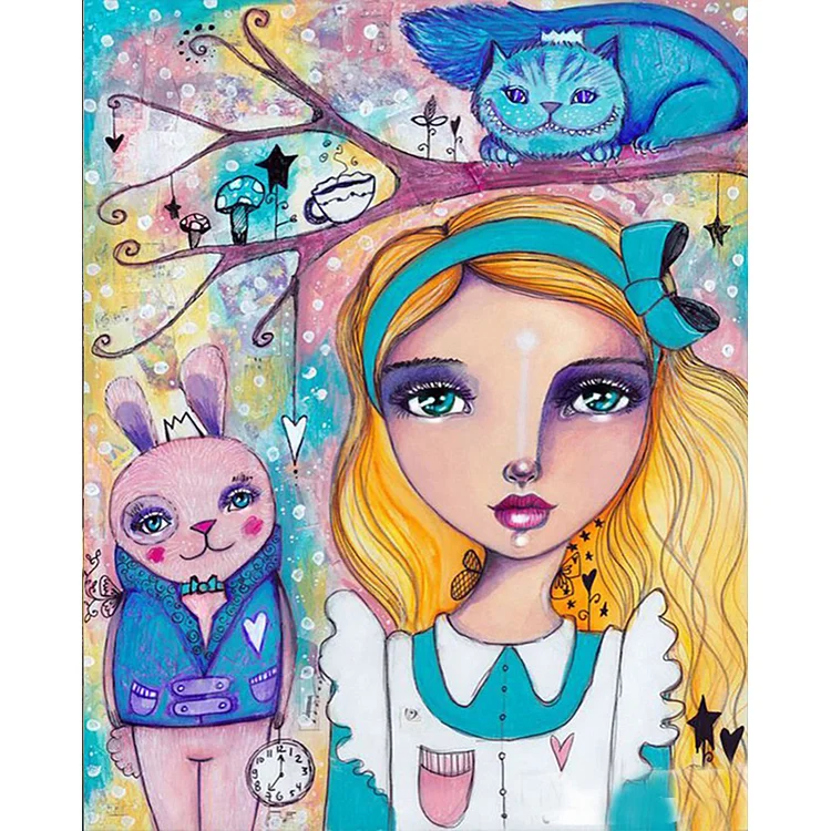 Blonde Girl 40*50CM (Canvas) Full Round Drill Diamond Painting gbfke