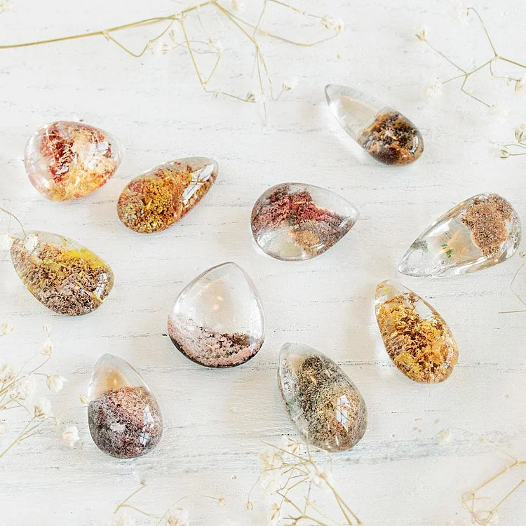 Drop-shaped Phantom Resin Pendant