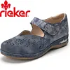 &Gamma;&upsilon;&nu;&alpha;&iota;&kappa;&epsilon;ί&alpha; &Pi;&alpha;&pi;&omicron;ύ&tau;&sigma;&iota;&alpha; Rieker&reg; New Hollow Wedge Heel Baotou Color Block Retro