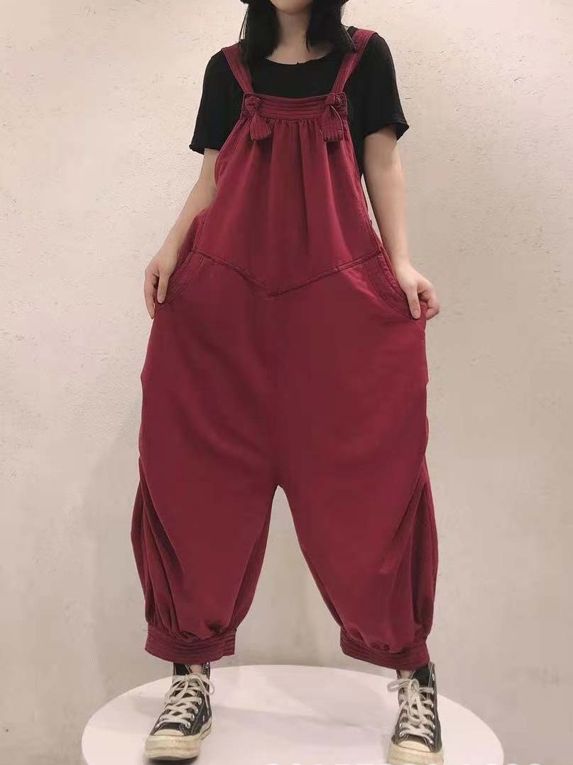 Women Half Sleeve V-neck Solid Color Dress