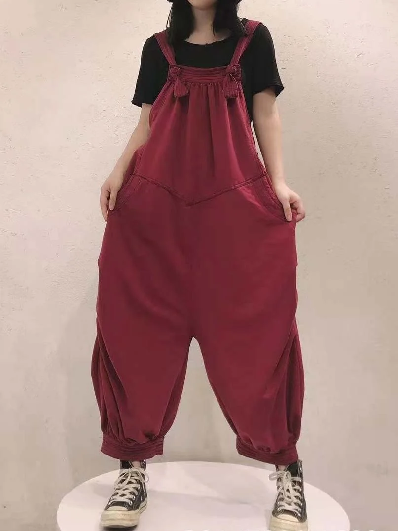 Women's Vintage Pockets Jumpsuit