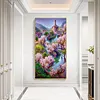Rose Manor 5D Diamond Painting Rhinestone Full Round Drill for Room Decoration