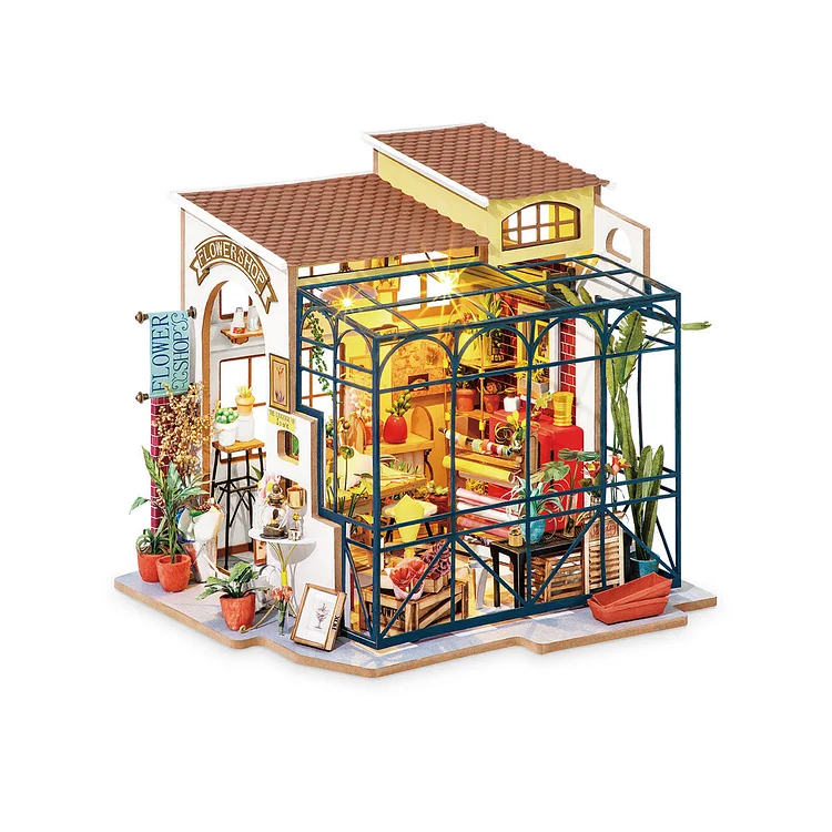 Rolife Emily's Flower Shop Miniature House DG145 Robotime United Kingdom