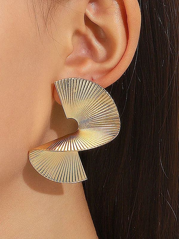 Geometric Asymmetric Earrings Accessories
