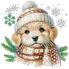 Diamond Painting-DIY Crystal Rhinestone Christmas Dog