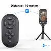 Wireless Camera Remote Control with Zoom for iPhone & Android BT Camera Remote Shutter Smartphone BT Clicker for Photo & Video
