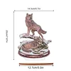 Diamond Painting Wooden Wolf Desktop Ornament Kit for Decoration