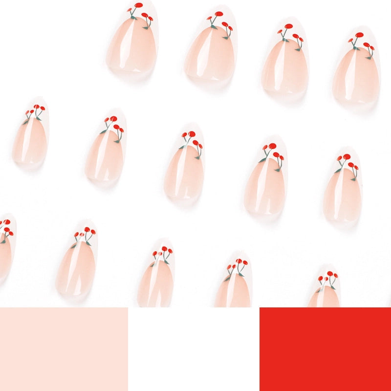 Sweet Minimalist Cherry ABS Press-on Nails 1 Set