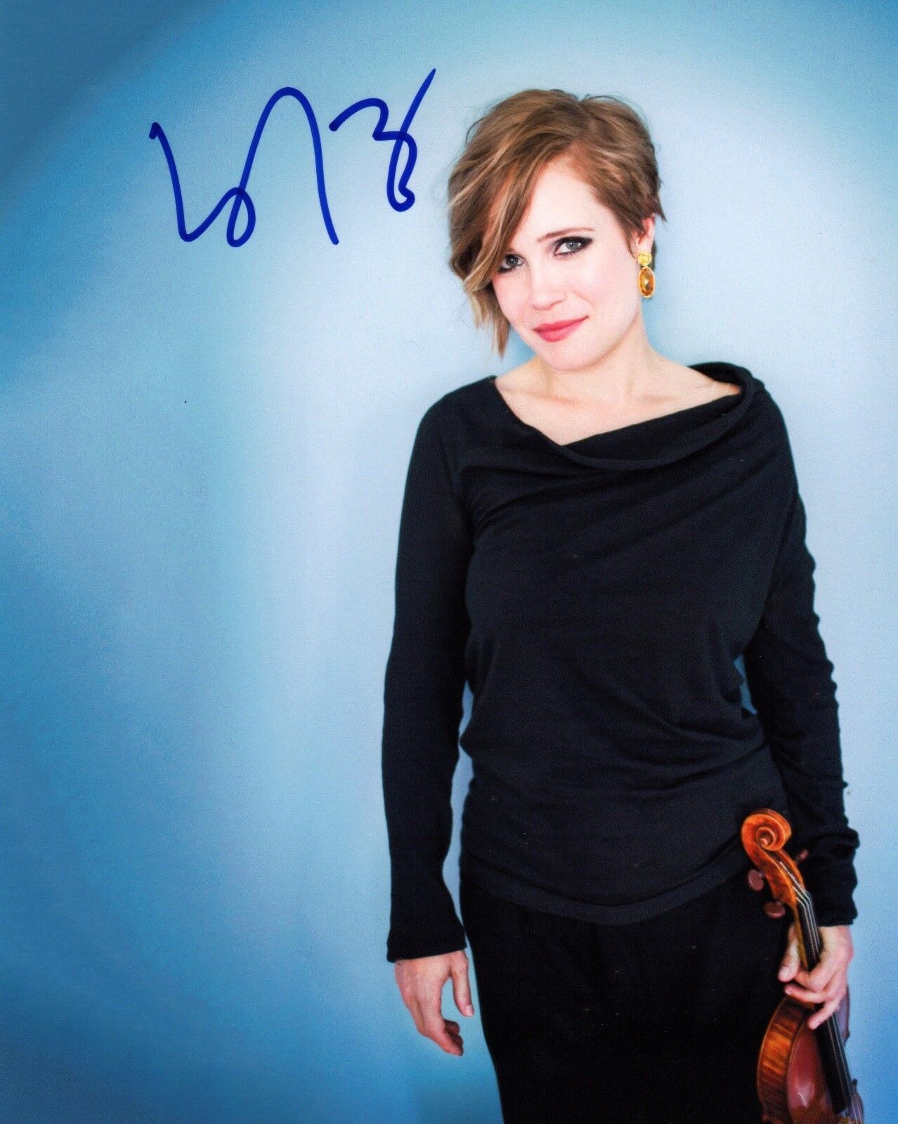 Leila Josefowicz violinist REAL hand SIGNED Photo Poster painting #2 COA Autographed