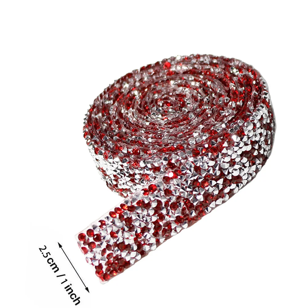 Self Adhesive Crystal Rhinestone Diamond Ribbon DIY Car Phone Sticker Tape