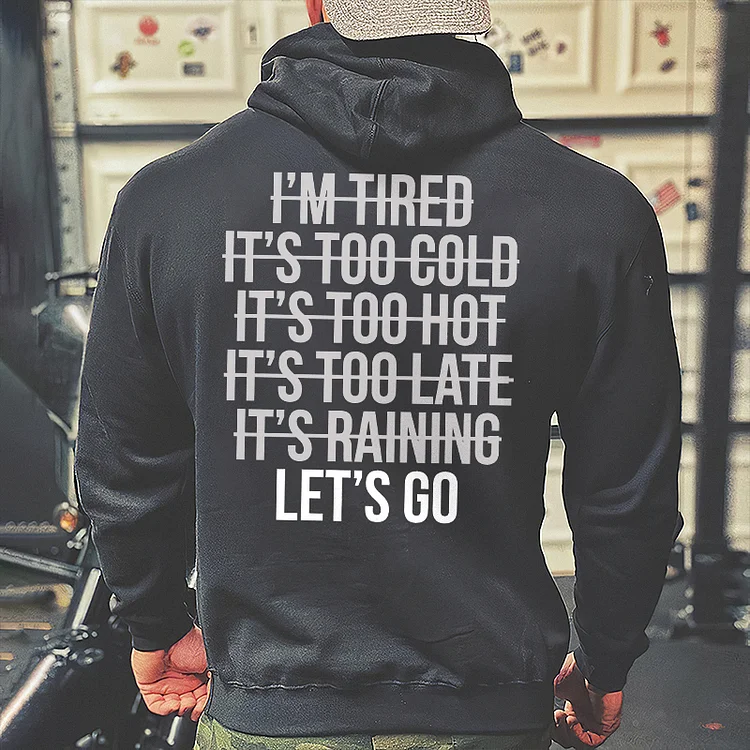 Let's Go Printed Men's Hoodie