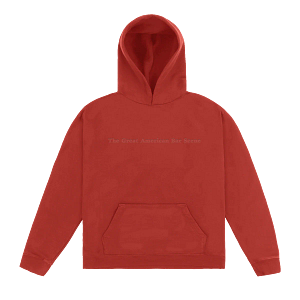 Vintage Portrait Graphic Red Hoodie | Retro Streetwear Pullover