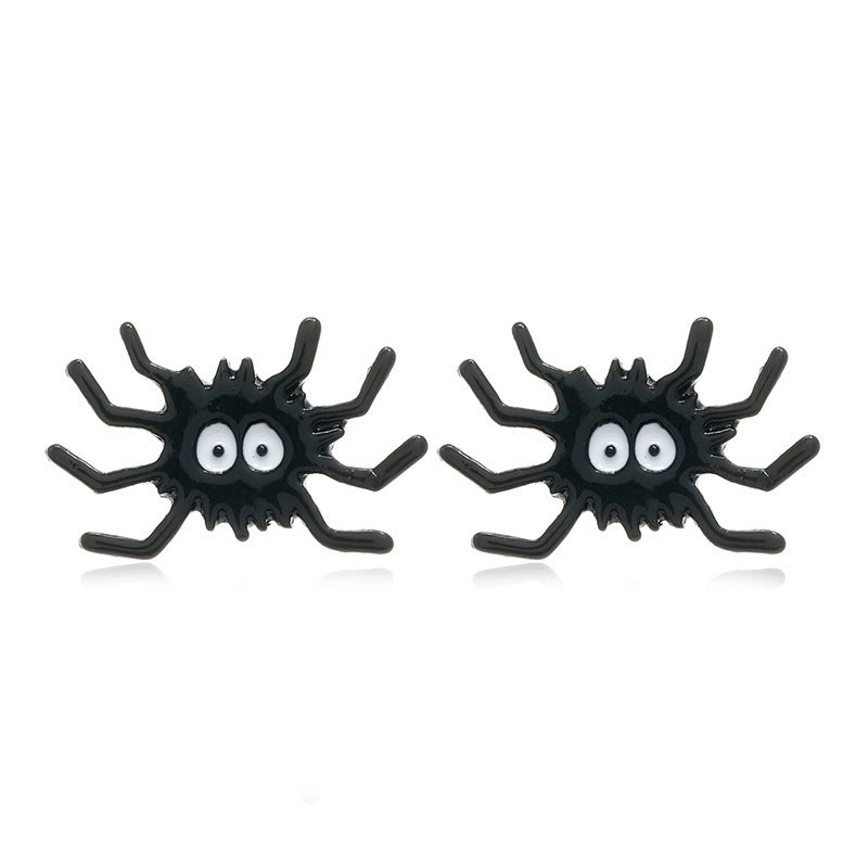 6 Pieces Gothic Cat Spider Alloy Women’S Drop Earrings 1 Pair