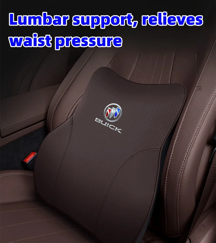 🔥Hot sale🔥Car leather lumbar headrest set