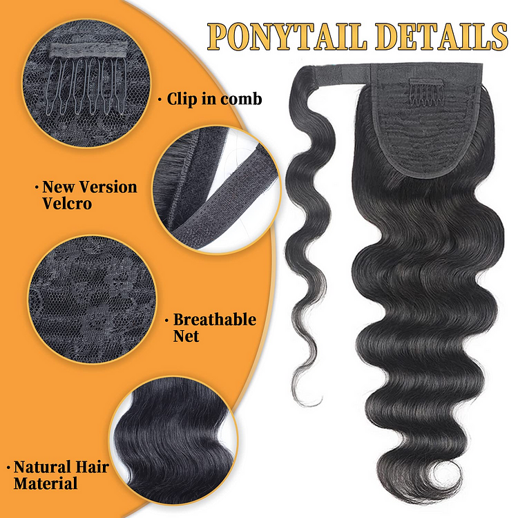 Velcro ponytail outlet extension