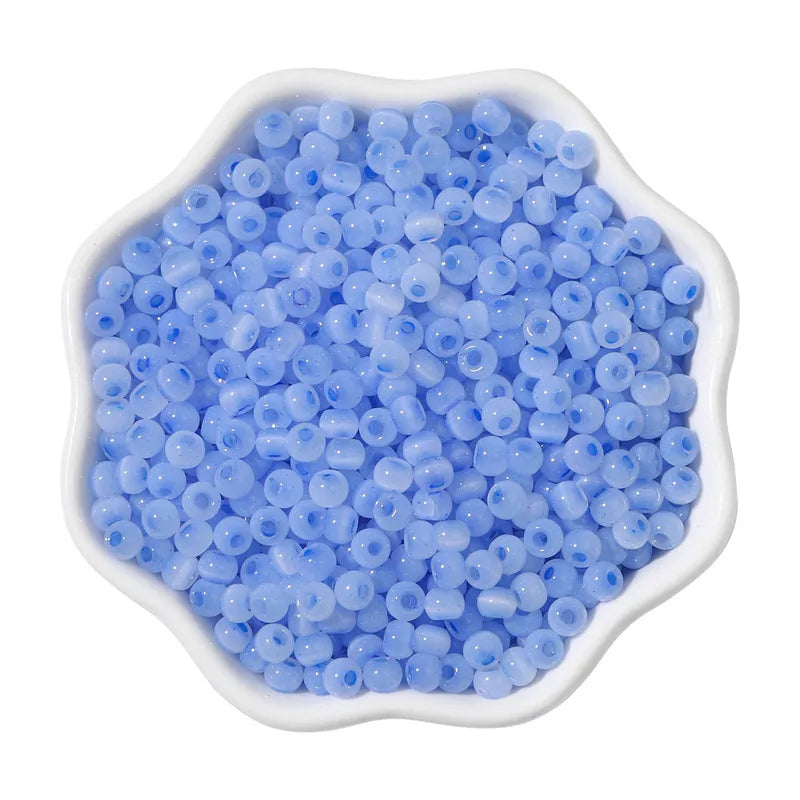 1 Set Diameter 4mm Hole 1~1.9mm Glass Ball Beads