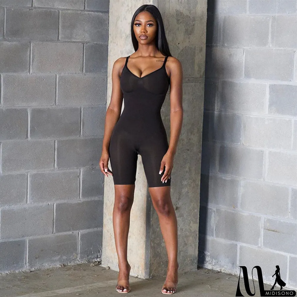 MidiSono - Casual Sports Sling Playsuits