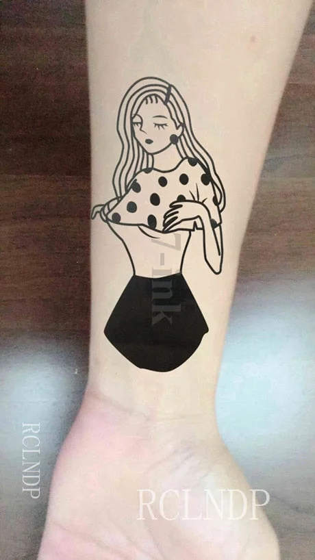 Waterproof Temporary Tattoo lovely Anime tatto stickers flash tatoo fake tattoos for girl women lady kid