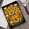 DIY Flower Diamond Painting Journals Notebooks 50 Pages A5 No Lines Special Shaped Diamond Art Kits for Beginners Craft Lovers and Artists (Sunflower)