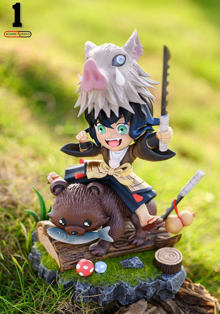 The King of Forest SD Scale Yokai Hashibira Inosuke - Demon Slayer: Kimetsu no Yaiba Resin Statue - Rounte 1 Studio [Pre-Order]-shopify