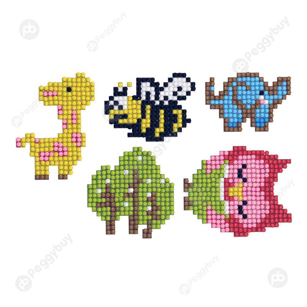 

8pcs Animals-DIY Creative Diamond Sticker, 501 Original