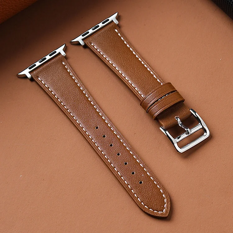 Leather Watch Band Compatible for Apple Watch 38mm 40mm 42mm 44mm 45mm 49mm