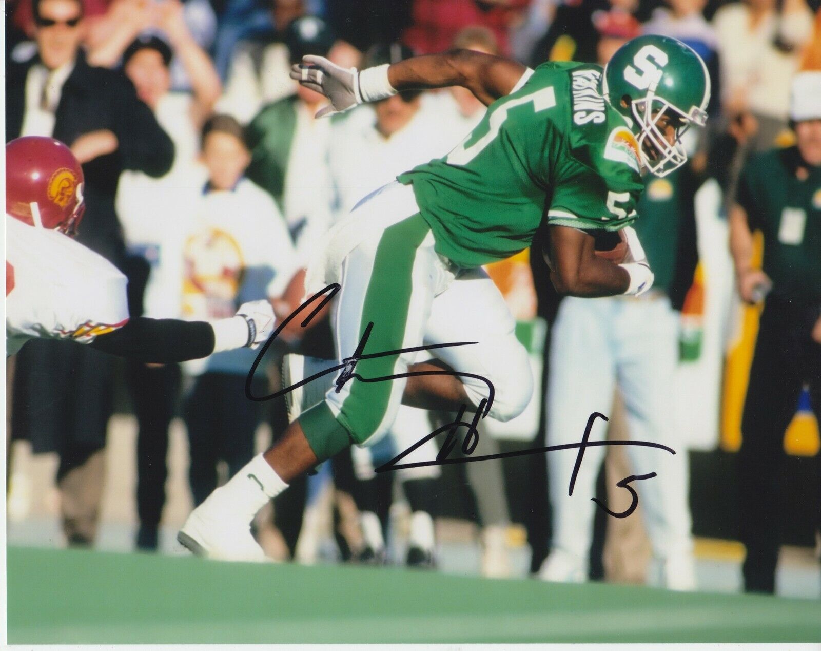 Courtney Hawkins #1 8x10 Signed Photo Poster painting w/ COA Michigan State Spartans -