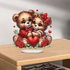 Diamond Painting Acrylic Heart Bear Desktop Diamond Art Tabletop Decor