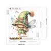 Diamond Painting-DIY Crystal Rhinestone Dragonfly Gnome