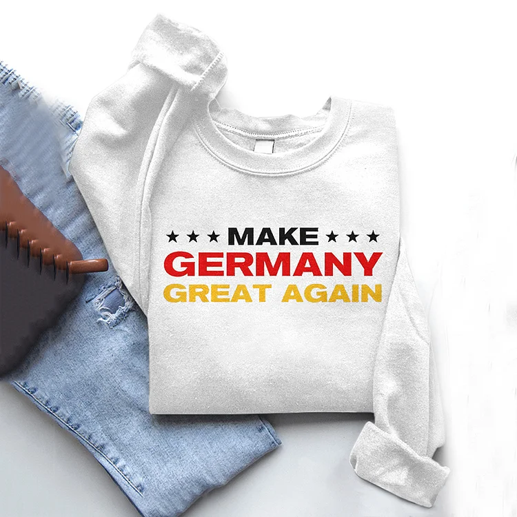 Simpfit Bequemes Sweatshirt mit Motiv „Make Germany Great Again“