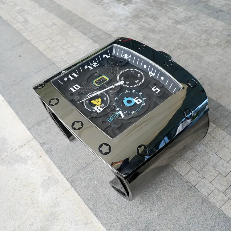 Oversized Mechanical Watch Sculpture &ndash; Contemporary Art Timepiece