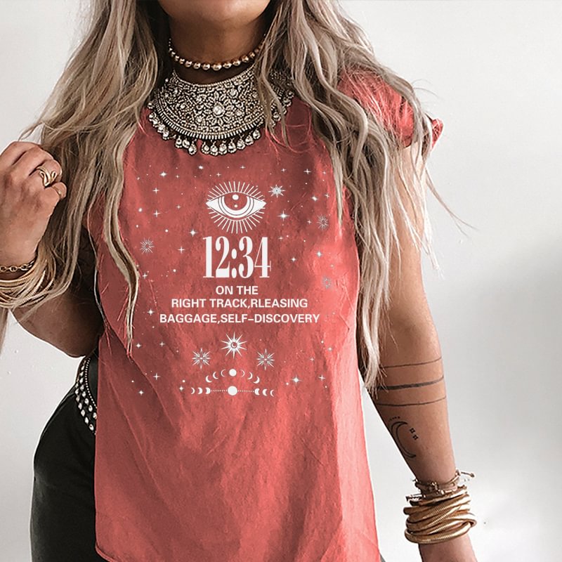   Angel Number 12:34 Print Women's T-shirt - Neojana